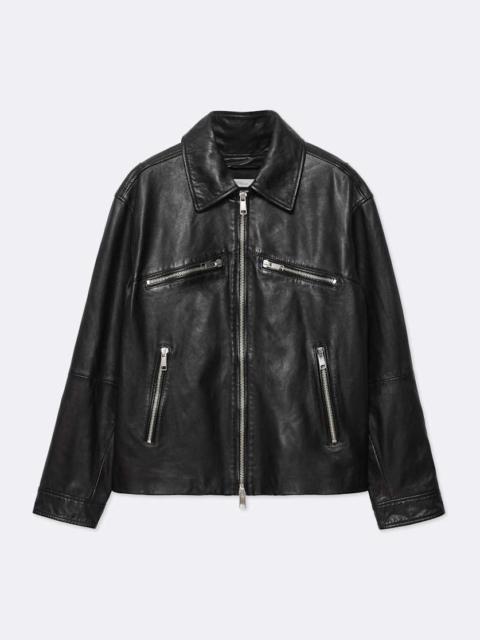 ALLSAINTS VEGASON OVERSIZED LEATHER JACKET