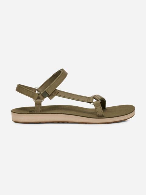 Teva Women's Original Universal Slim Leather Sandal in Burnt Olive