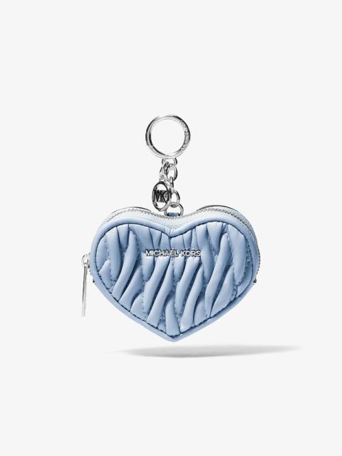 MICHAEL KORS Jet Set Travel Matelassé Heart Coin Pouch