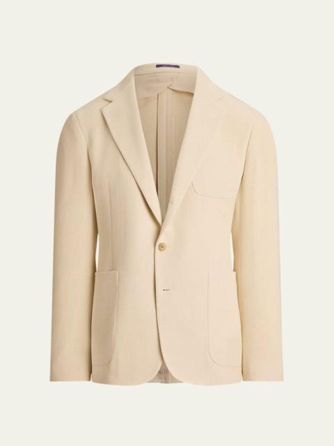 Ralph Lauren Men's Cotton Panama Weave Single-Breasted Blazer