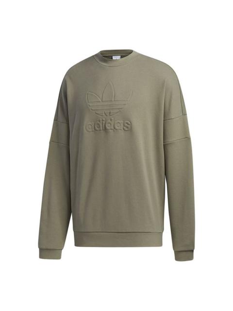 adidas adidas originals Embossed Crew Sports Vests For Men Ruins Green GT7298