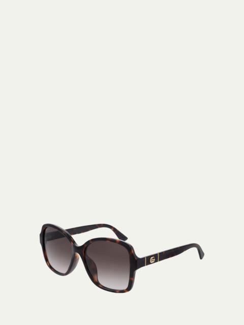 GUCCI Square Monochromatic Sunglasses