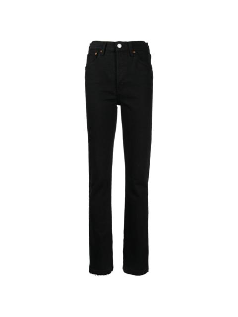 RE/DONE high-rise skinny boot jeans