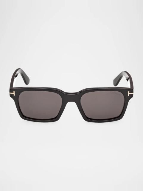 TOM FORD Men's Hayden-02 Acetate Square Sunglasses