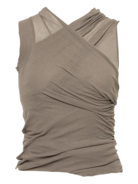 Rick Owens draped cross-front top