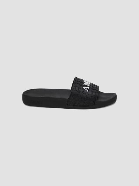 AMIRI Women's MA Quad Monogram Pool Slides - Black