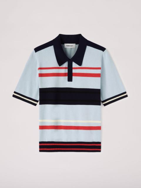 Multi Stripes Knit S/S Polo