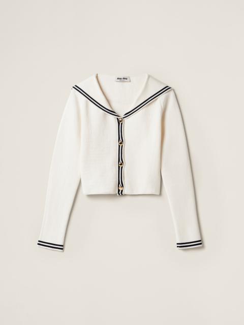 Miu Miu Cotton knit cardigan