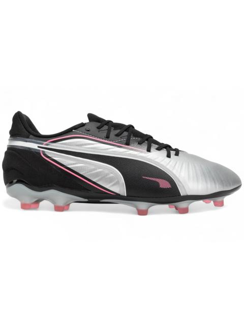 PUMA Puma King Match FG/AG Silver Black Sun Struck White