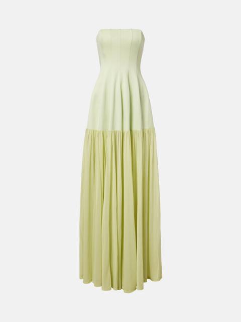 SIMKHAI Sandrine gathered jersey bustier gown