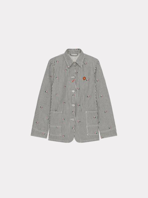 KENZO 'KENZO Pixel' striped denim workwear jacket