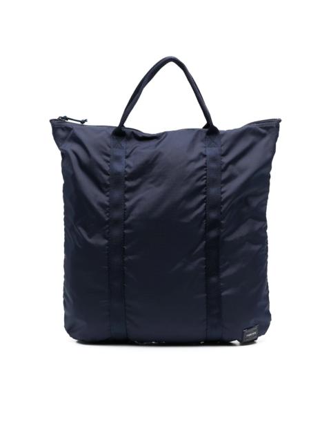 PORTER logo-patch zipped backpack