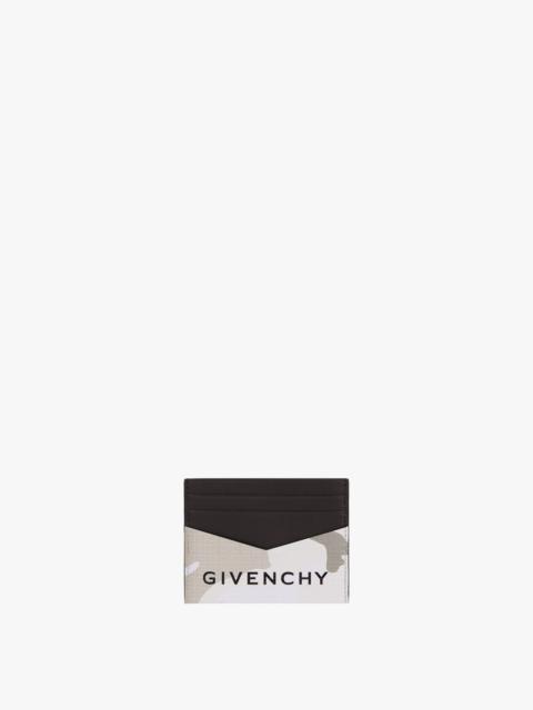 Givenchy GIVENCHY CARD HOLDER IN 4G CAMO LEATHER