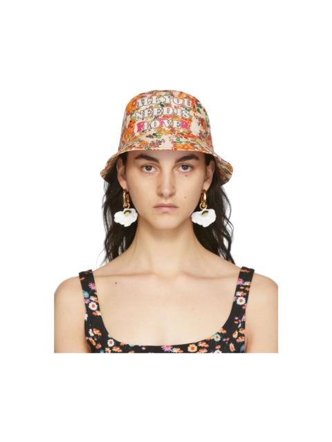 rabanne SSENSE Exclusive Multicolor Nacre Jersey Bob Bucket Hat
