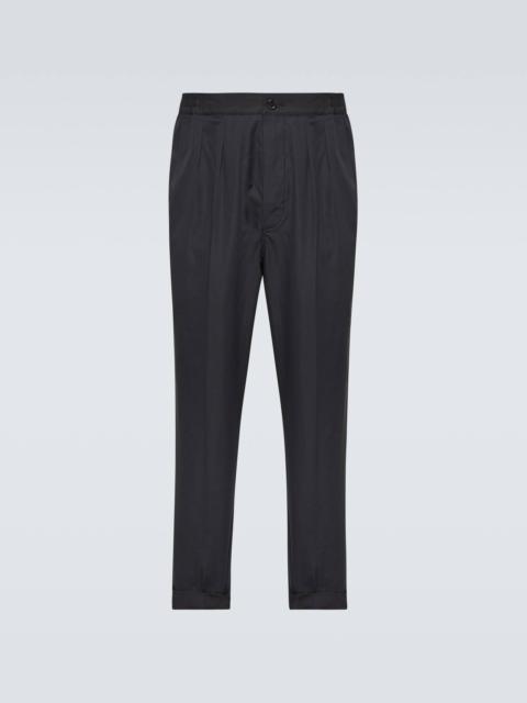 TOM FORD Cotton and silk straight pants
