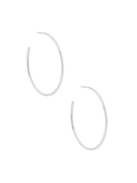 KENDRA SCOTT Keeley 50mm Hoop Earrings in Sterling Silver