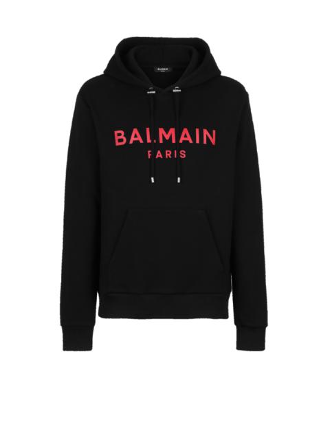 EXCLUSIVE - Cotton sweatshirt with Balmain Paris logo print
