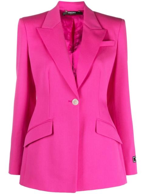 Medusa single-breasted virgin-wool blazer