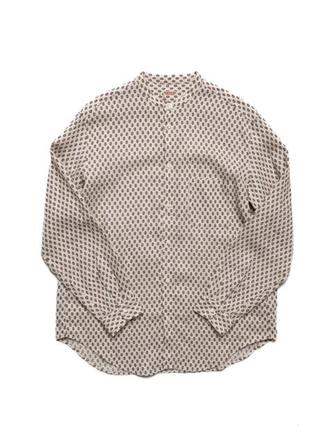 Linen CHIMA-MON Stand Collar Shirt