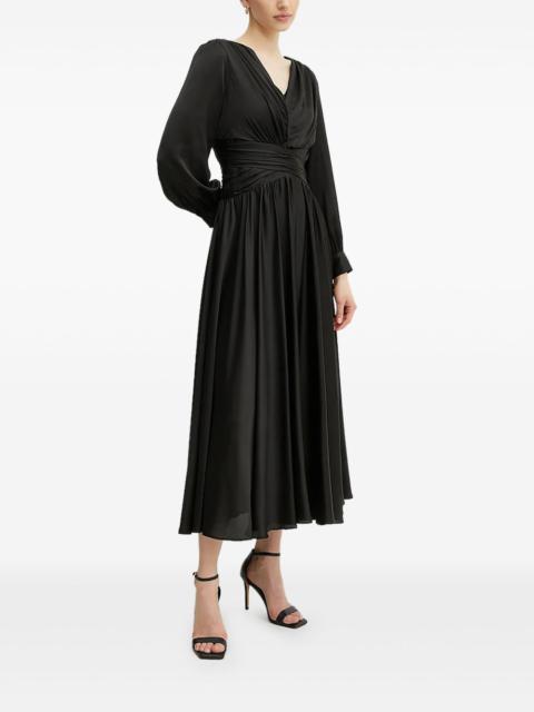 GUESS USA V-neck pleated maxi-dress