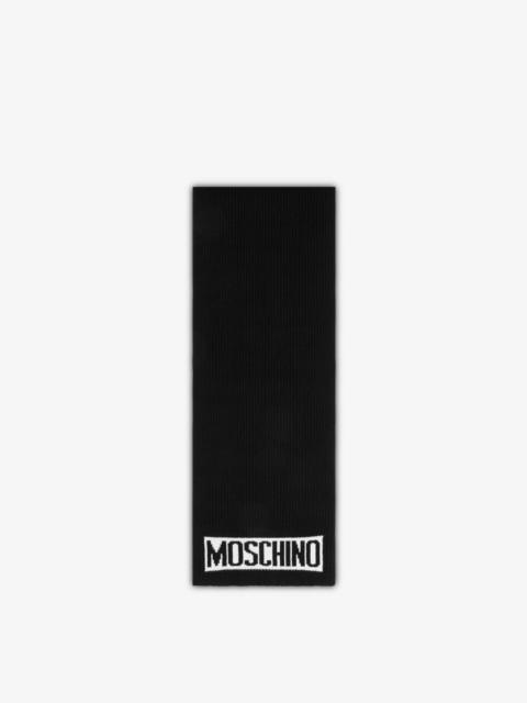 Moschino KNIT SCARF WITH LOGO
