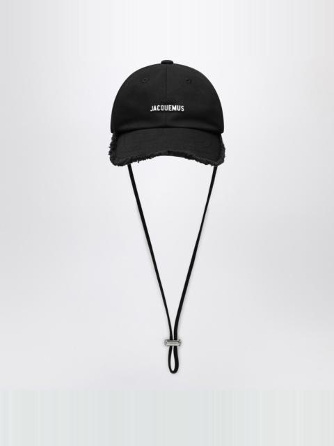 JACQUEMUS Hat The Cap Artichoke black in cotton