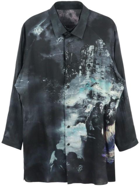 Yohji Yamamoto J-PT illustration-print shirt