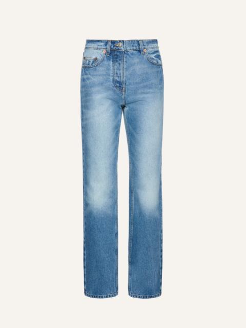 MAGDA BUTRYM Straight-leg denim pants in light blue