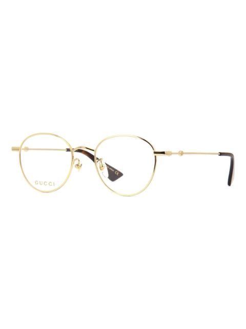 GUCCI (WMNS) Gucci Bee Webbing Optical Frame Gold Color GG0607OK-001