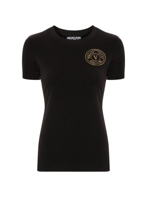 VERSACE JEANS COUTURE V-Emblem jersey T-shirt