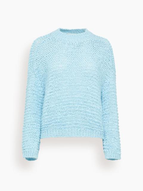 forte_forte Chamois Ribbon Roundneck Sweater in Azure