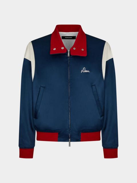 BOWLING SATIN BOMBER