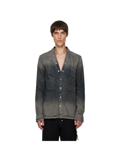 Gray Concordians Larry Fogpocket Denim Shirt