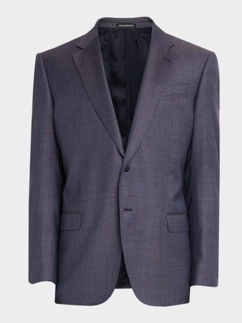 EMPORIO ARMANI Men's G Line Super 130s Pinwheel Sport Coat