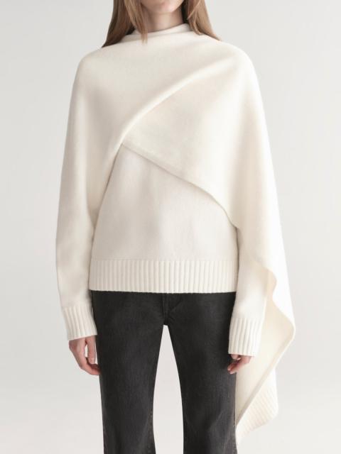 A.L.C. Davin Draped Wool Sweater