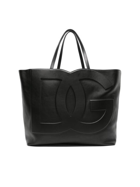 DG Logo leather tote bag