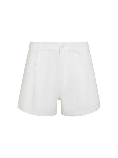 onia Stretch Linen Shorts white