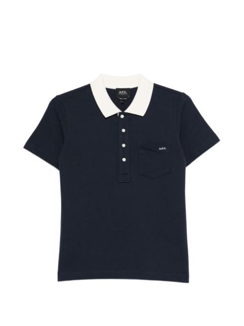 A.P.C. pocket collared polo shirt