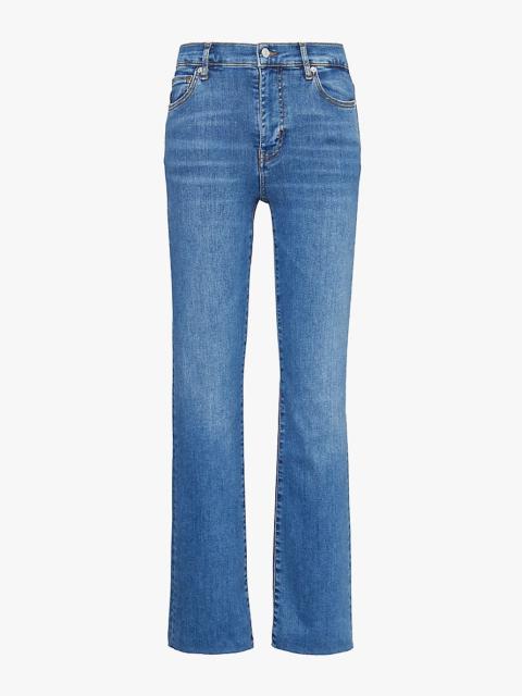 Le High Straight high-rise straight-leg stretch organic cotton-blend jeans