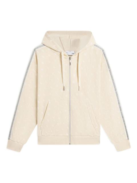 (WMNS) Li-Ning All-Over Print Hooded Jacket 'Beige' AWDS672-4