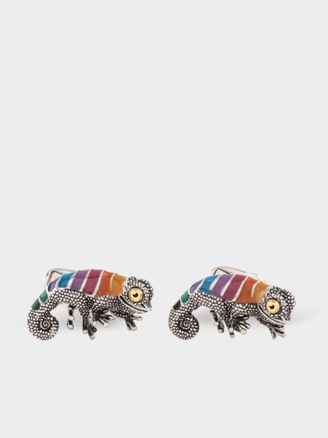 Paul Smith Stripe 'Chameleon' Cufflinks