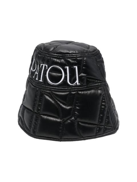 PATOU logo-embroidered bucket hat