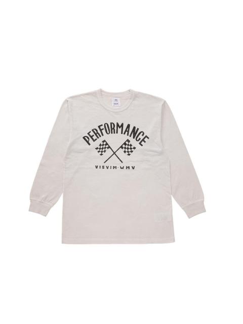 visvim CREW TEE L/S DMGD W WHITE