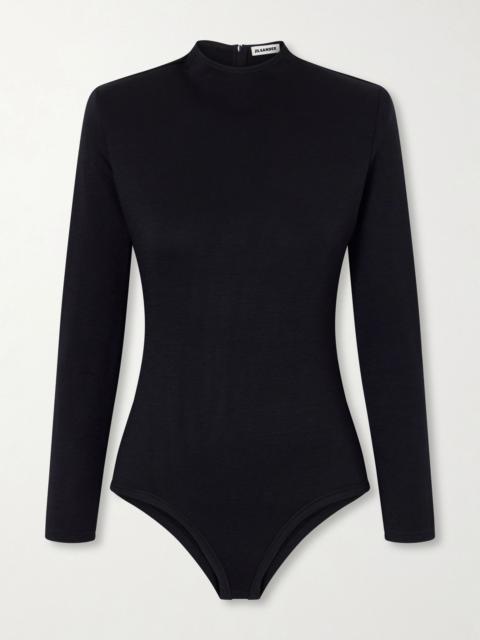 Jil Sander Wool-jersey bodysuit Black