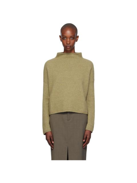 FILIPPA K Khaki Mika Yak Funnelneck Sweater
