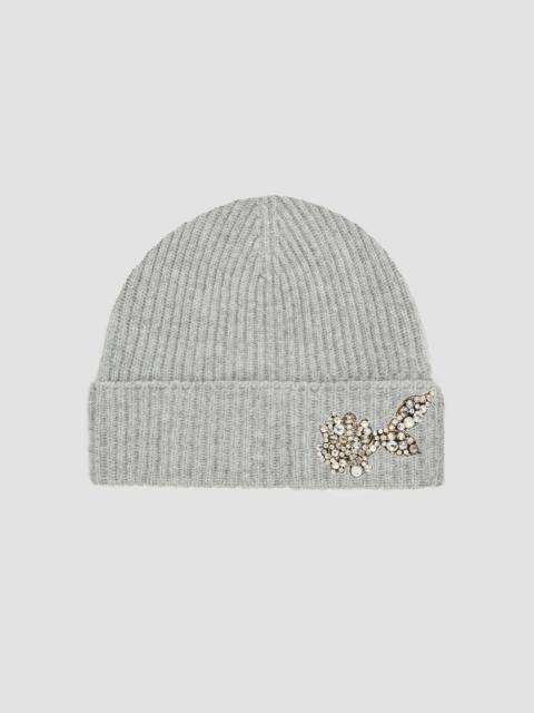 Erdem EMBROIDERED KNITTED HAT