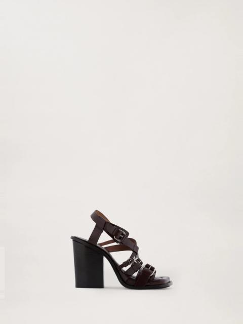 SQUARE HEELED SANDALS MULTI STRAPS 100
VEGETAL TANNED LEATHER