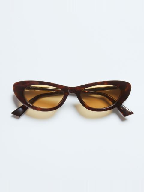 Bottega Veneta Snap Oval Sunglasses