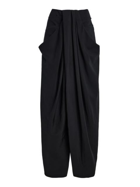 Balmain Grain de Poudre Wool Loose Pants