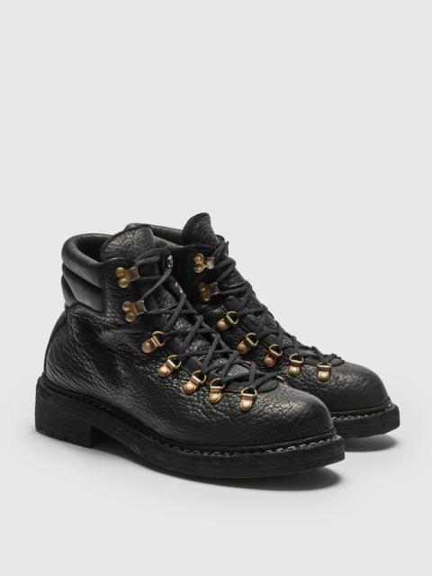 Guidi 19M Hiking Boot in Black Bison Leather
